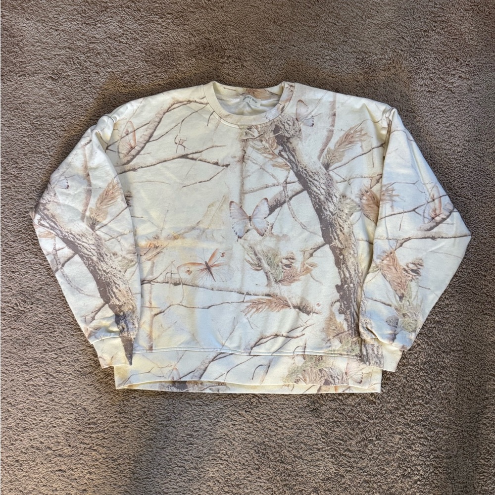 Dairy Boy Cream Camo Crewneck Sweatshirt